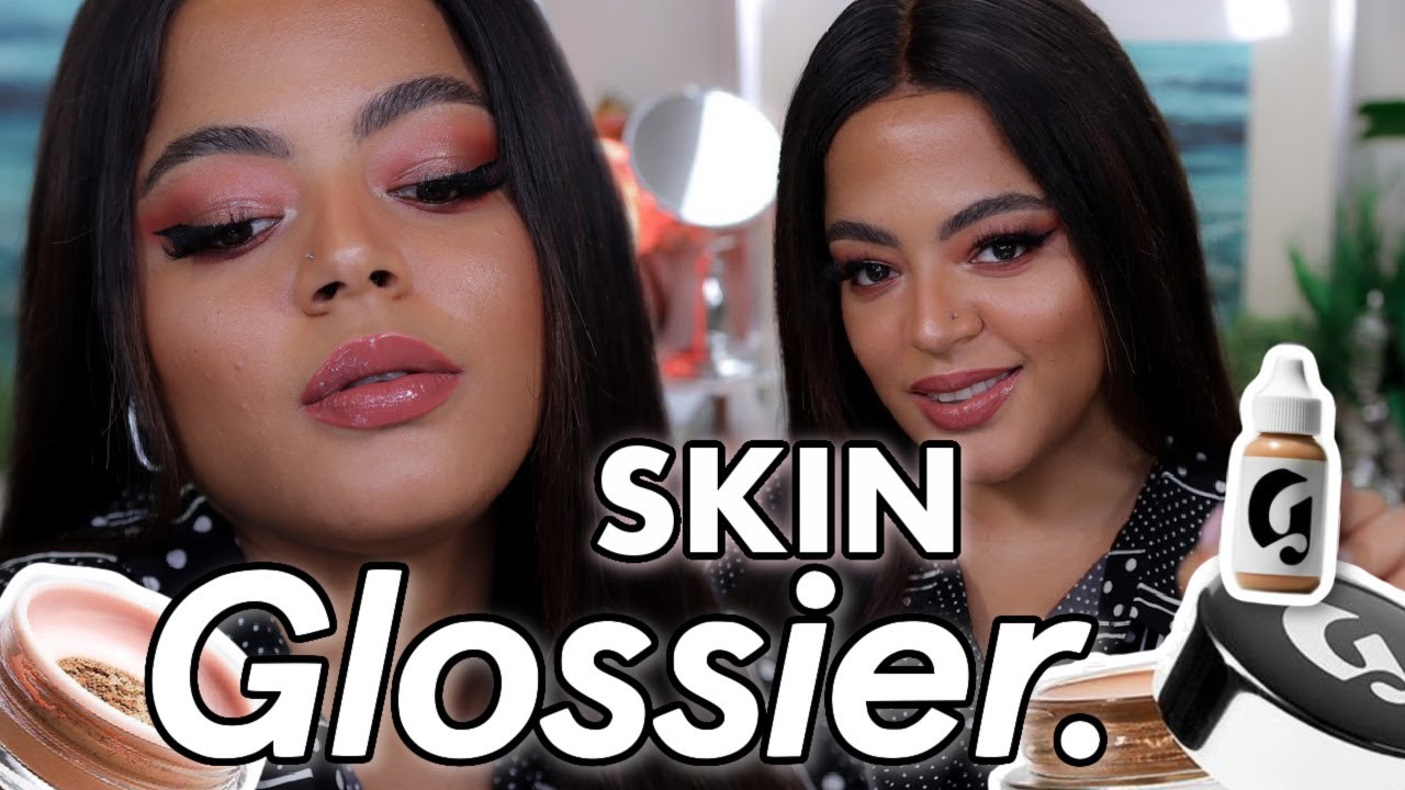 FULL COVERAGE WITH GLOSSIER PERFECTING SKIN TINT  | Application, Swatches + Review | Brown Skin