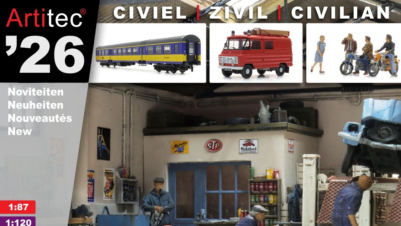 Der gesamte Artitec Zivil - Katalog mit neuen Produkten für 2026 – Neuheiten Spur H0 TT N Z.