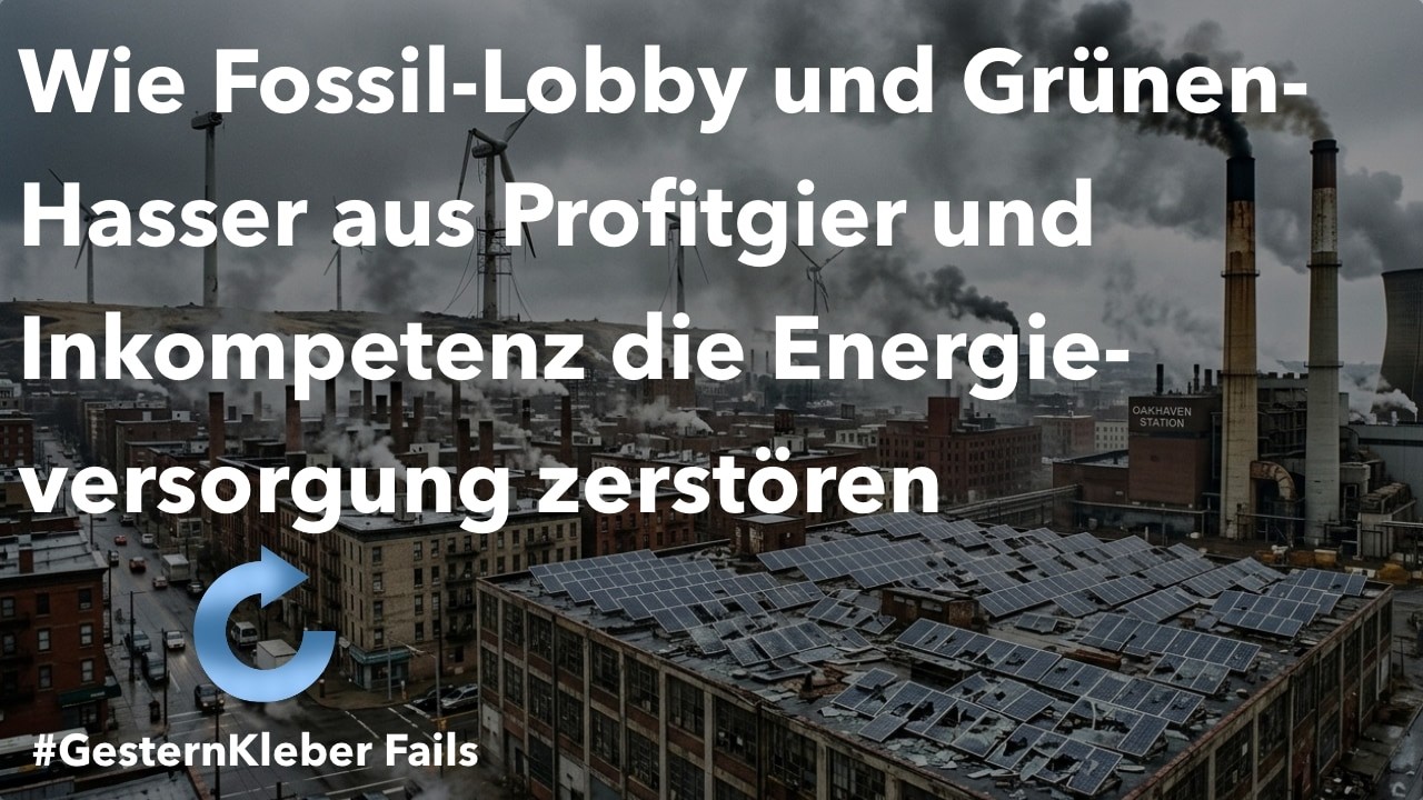 Gebäudemodernisierungsgesetz - Wie Fossil-Lobby und Grünen-Hasser die Energieversorgung zerstören