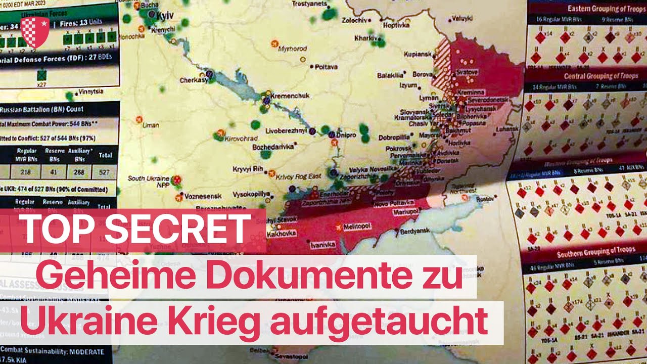 TOP SECRET: Geheime Dokumente zu Ukraine Krieg aufgetaucht