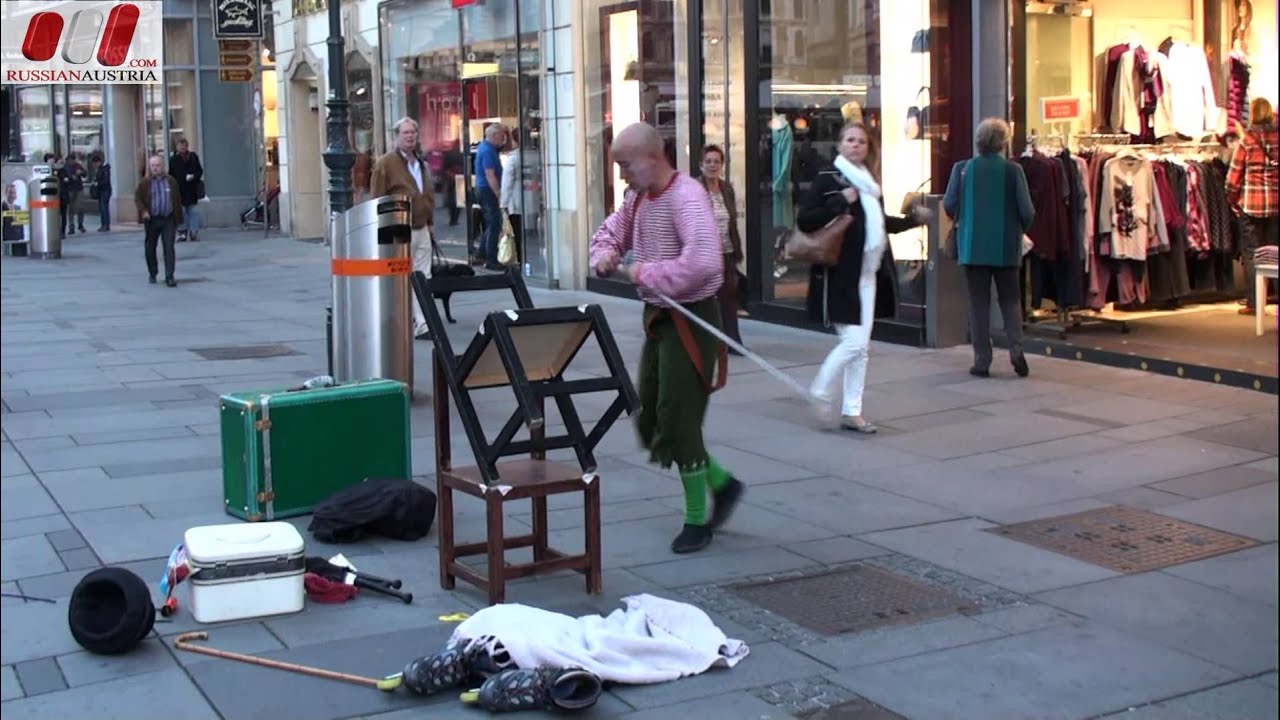★ Fausto (Brazil). Clown. Vienna Street Performers by RussianAustria.com
