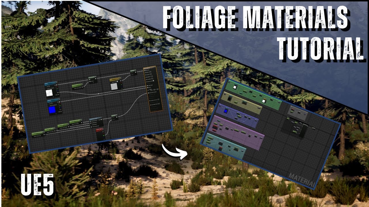 Learn how to create Foliage Materials in Unreal Engine 5 | Tutorial