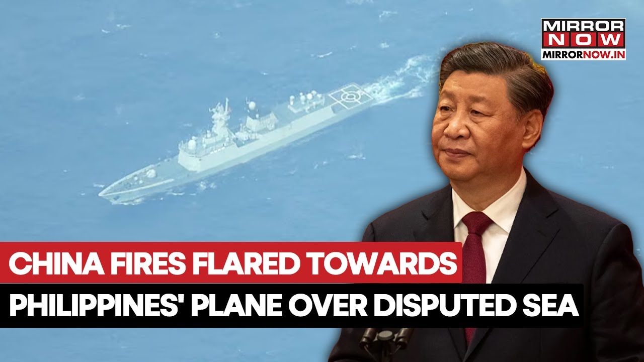 China Fires Flared Towards Philippines' Patrol Plane Over Disputed South China Sea | On Cam