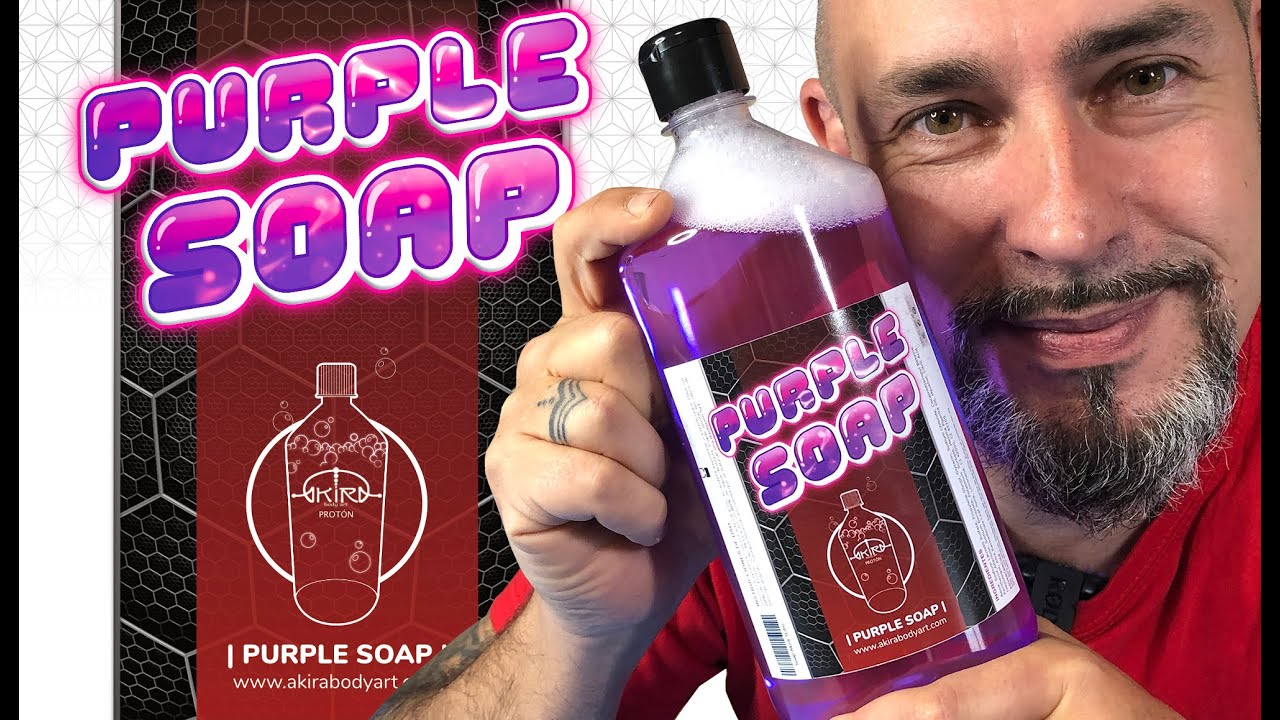 Gel PURPLE SOAP Jabonoso y Concentrado de Akira Body Art | Tattoo Video Tutorial