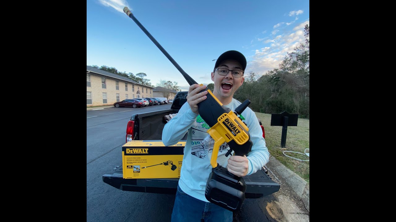 FINALY GOT ONE!! Dewalt 20v Max Cordless Pressure Washer REVIEW