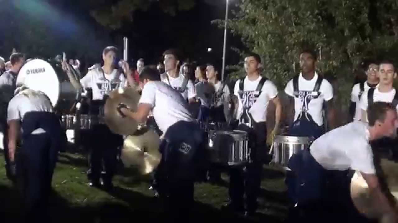 penn state blue band drum line guarding the lion 10-9-2015