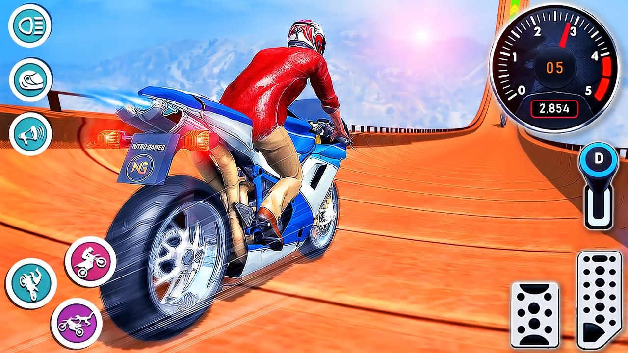 Bike Stunts Real Tricks Simulator - Motor Bike Impossible Track Racing 3D - Android GamePlay #2