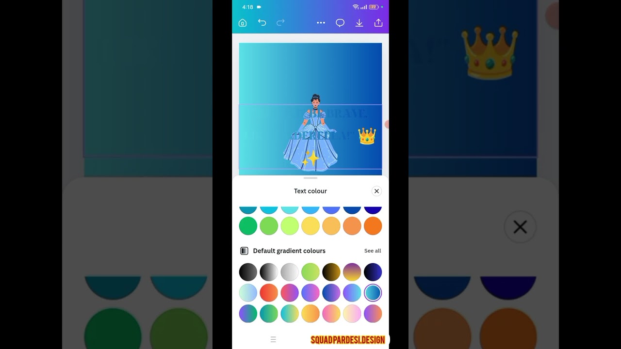 Canva Design Trick 🔥 #Shorts