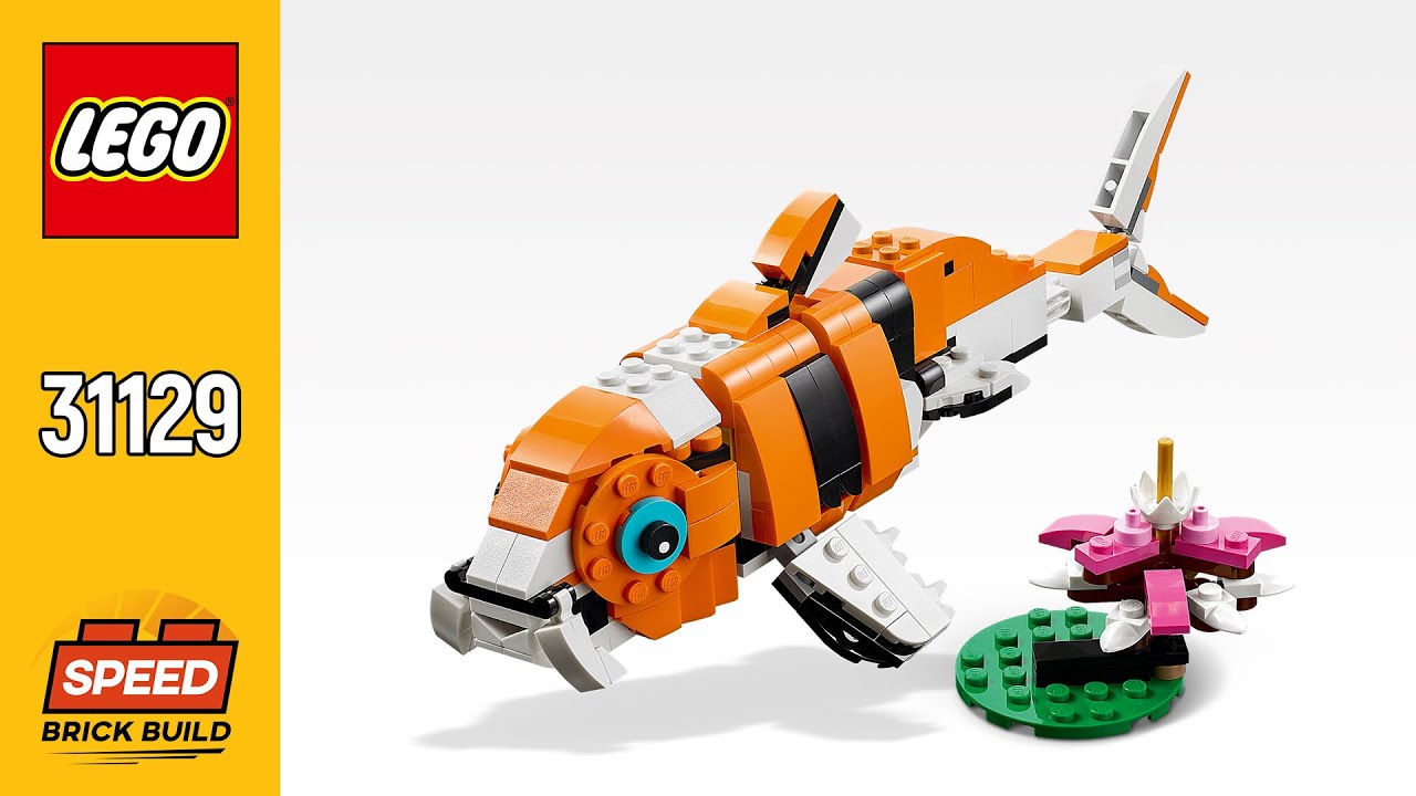 Koi Fish (31129) from LEGO Creator Majestic Tiger | SPEED Brick Build