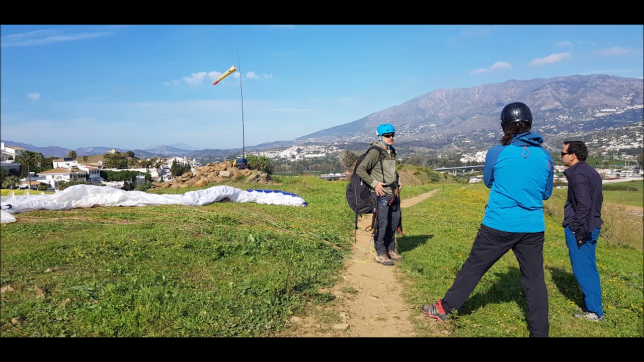 Curso Iniciación al parapente en Málaga, segunda parte con Air Born Escuela Oficial Málaga