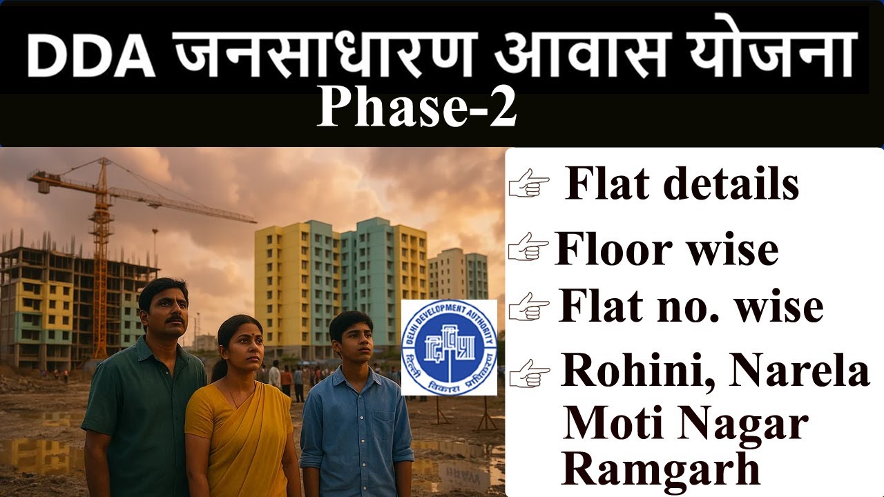 DDA Jan Sadharan Awaas Yojna 2025🔥Flats List 🔥 Floor wise and flat number wise details 🔥DDA EWS, LIG