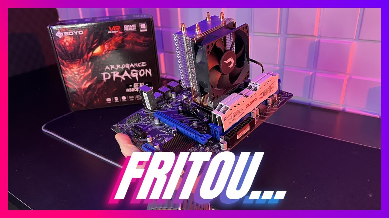 COLOQUEI A PLACA-MÃE A320 BARATINHA COM O RYZEN 7 5700X E FOI ISSO QUE ACONTECEU...