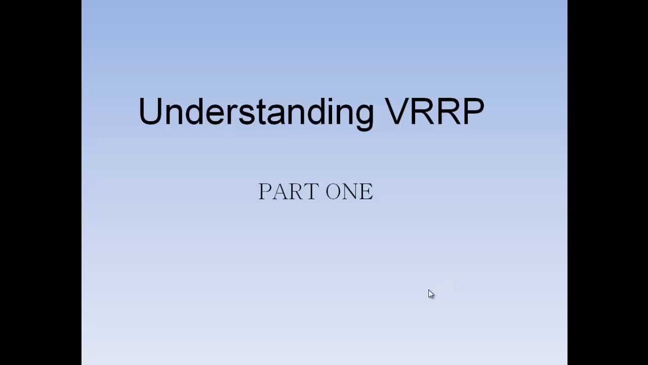 Understanding VRRP