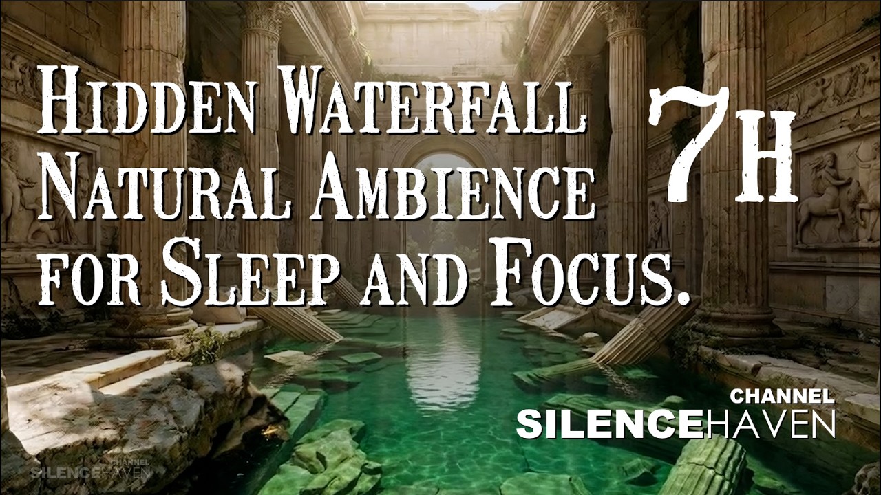 Hidden Waterfall in Forgotten Ruins 🌊 | 6 Hours of Deep Relaxation