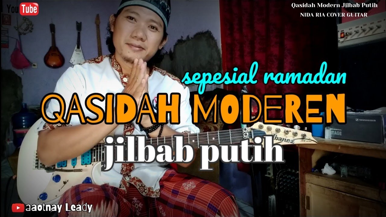 JILBAB PUTIH NIDA RIA QASIDAH MODEREN cover guitar by aaotnay Leady