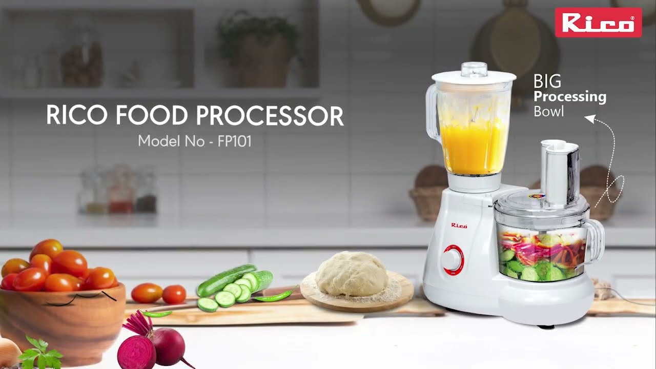 Rico Food Processor How to Use Video Model FP101