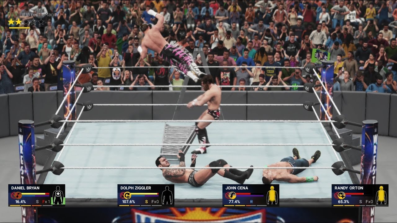 WWE 2K19 - Dolph Ziggler Vs John Cena Vs Randy Orton Vs Daniel Bryan