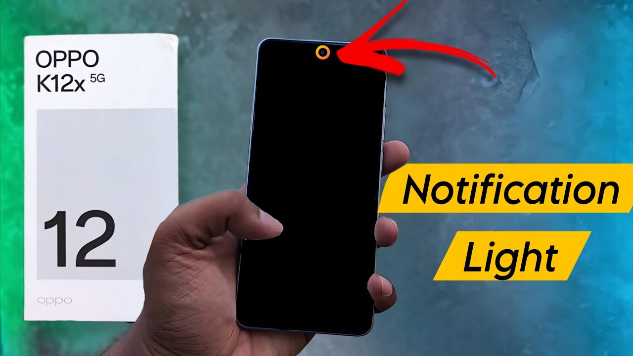 Как настроить индикатор уведомлений на Oppo K12x | Подсветка фронтальной камеры Oppo K12x 5G me K...