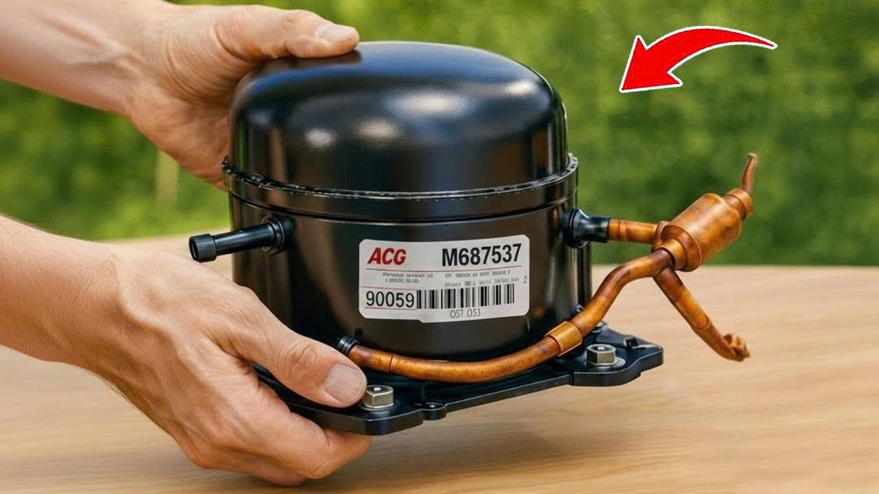 Этот метод заменяет дорогие водяные насосы! Сделайте свой собственный из компрессора от холодильника