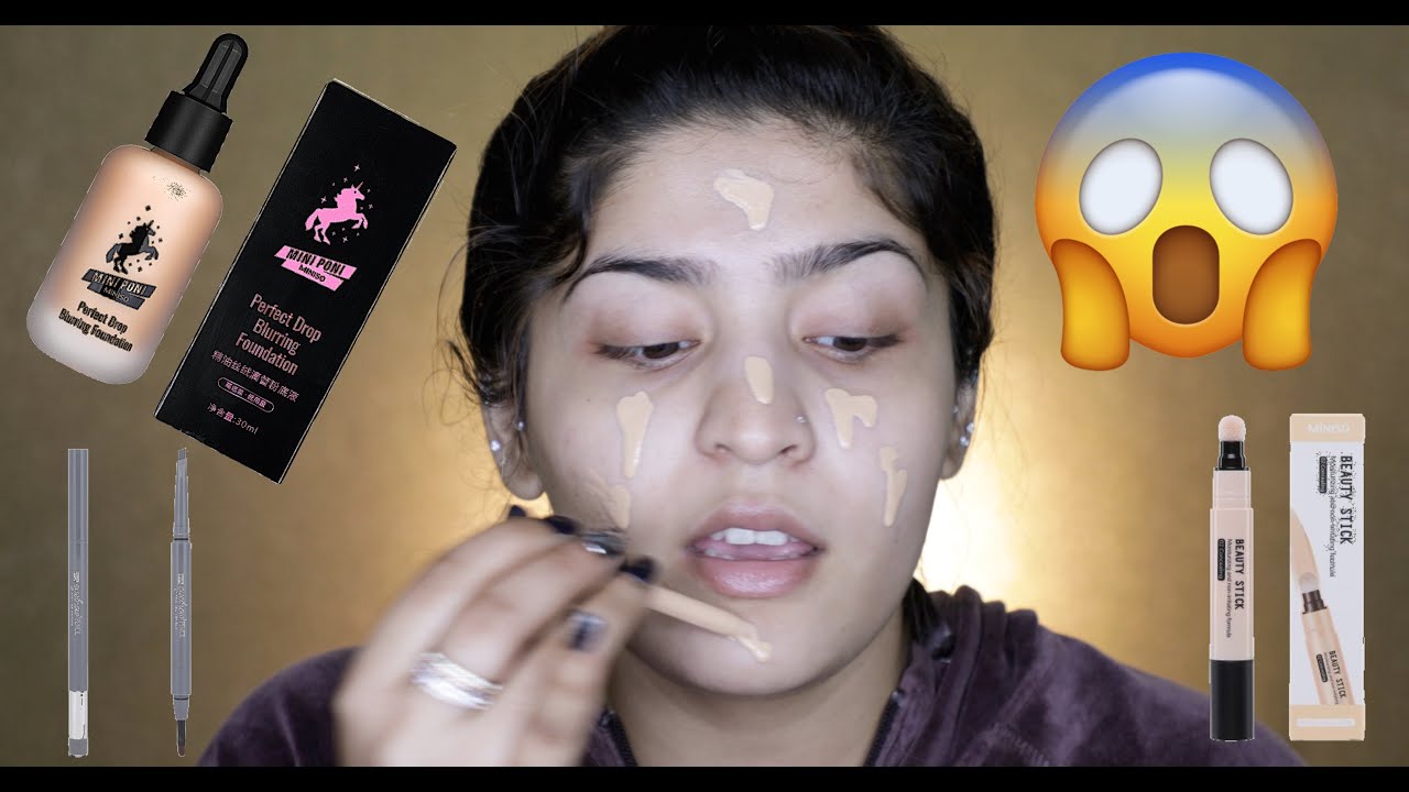I Tried A Full Face Of Miniso Makeup And... | #RevieWednesday | Shreya Jain