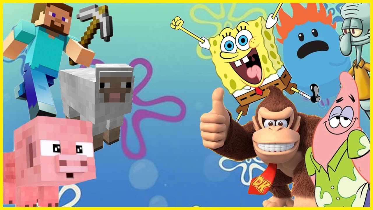 Minecraft Animation - SPONGE Meme Mix