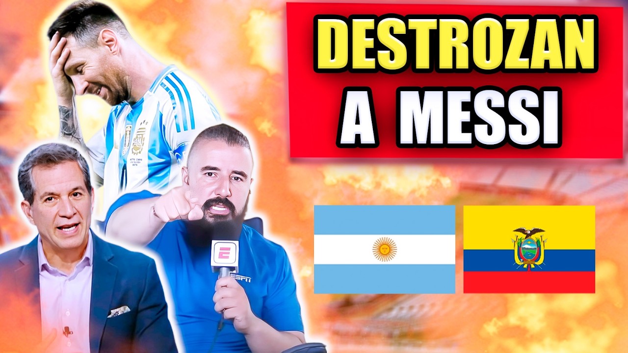 🔥 Prensa Mexicana LE TIRA CON TODO a LIONEL MESSI y a ARGENTINA tras juego CONTRA ECUADOR