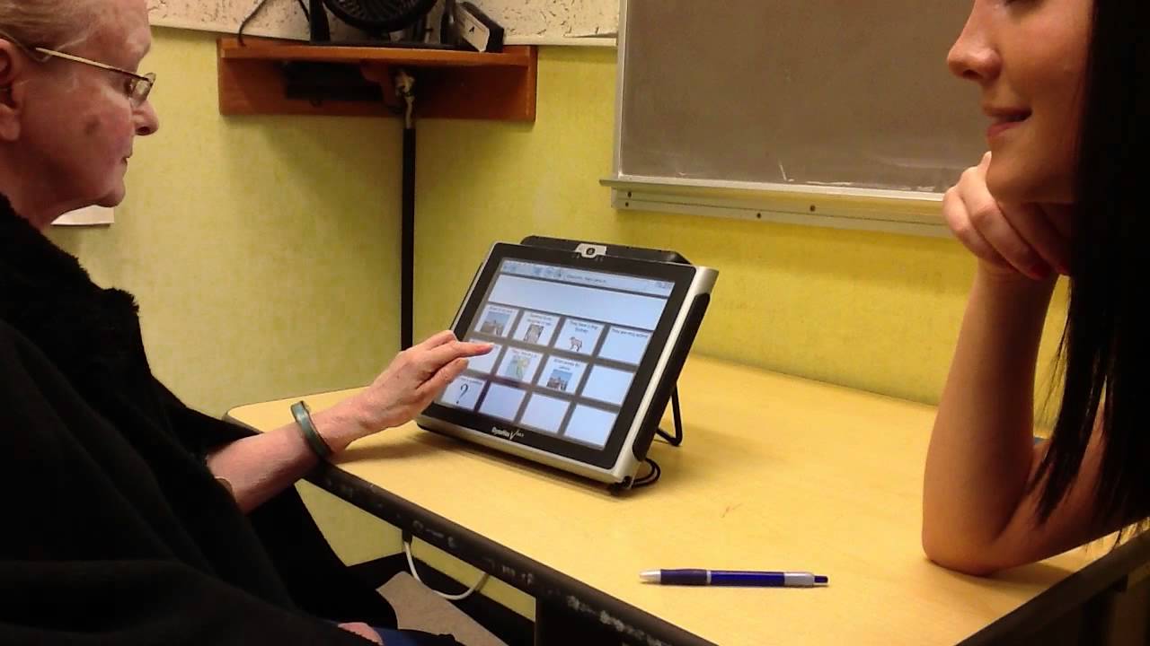 DynaVox V as an AAC device for stroke client