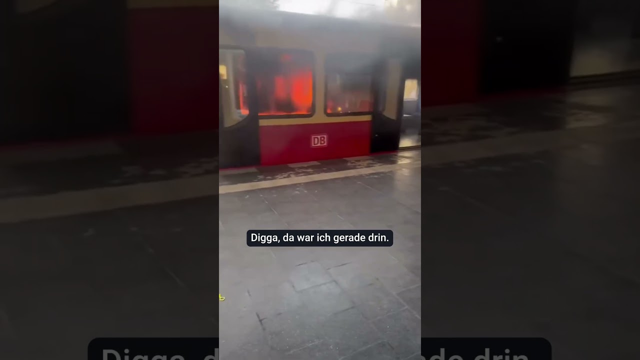 S-Bahn brennt mitten in Berlin #Shorts
