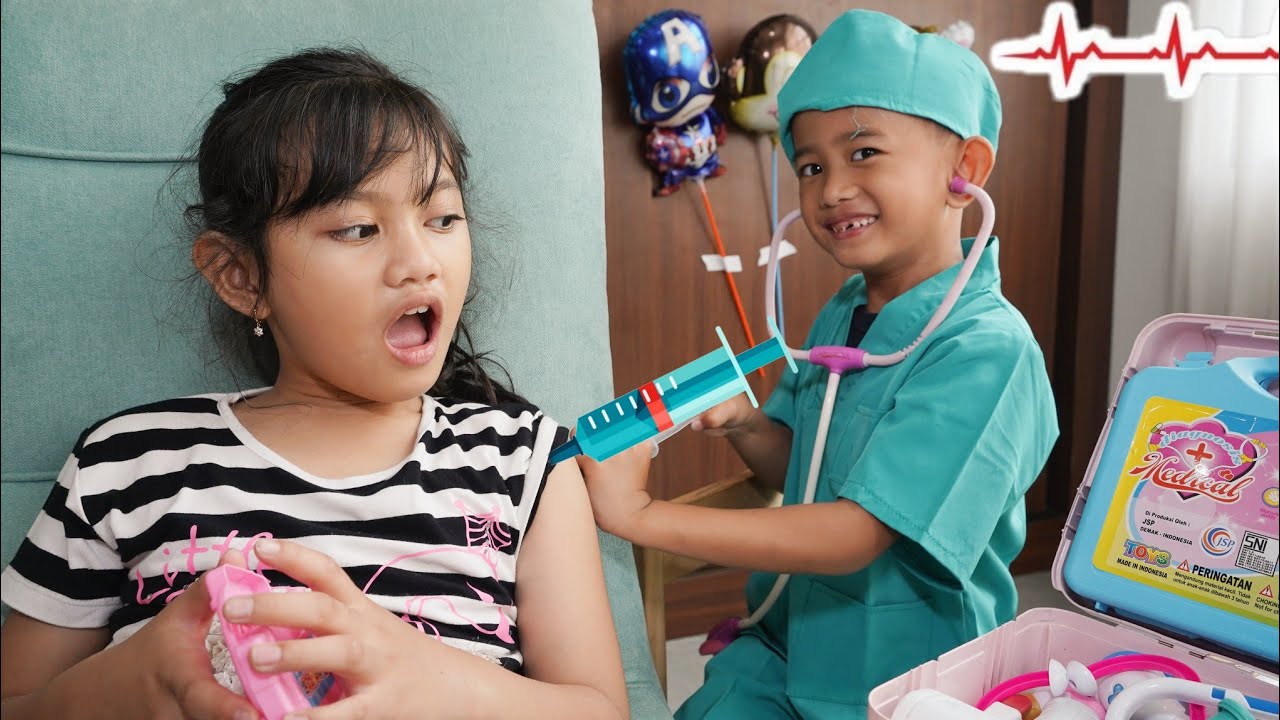 Berenang Sakit Flu 🤕 Main dokter dokteran | Ali vlog