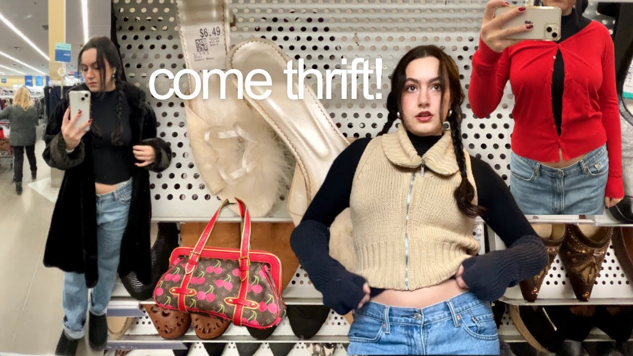 THRIFT WITH ME FOR 2024 / new year, new wardrobe ❤︎₊ ⊹ ♡
