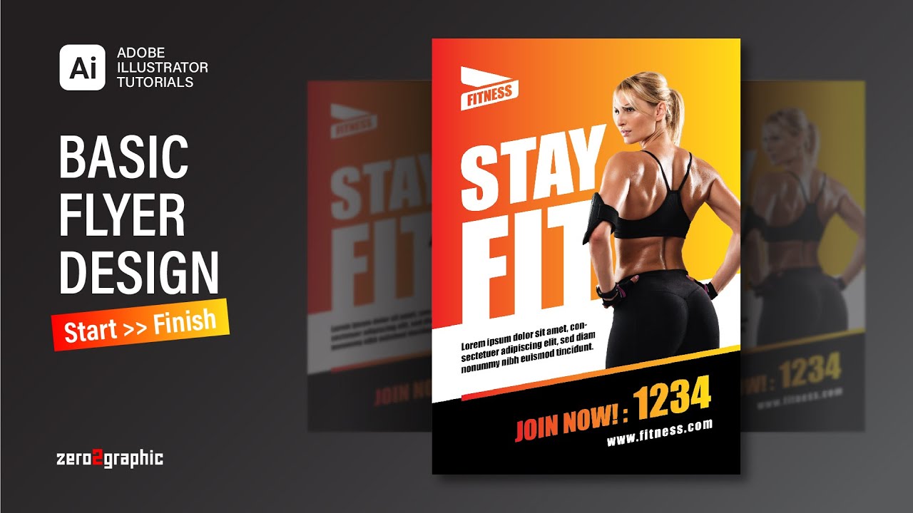How to Basic Flyer Design in Adobe Illustrator CC 2022