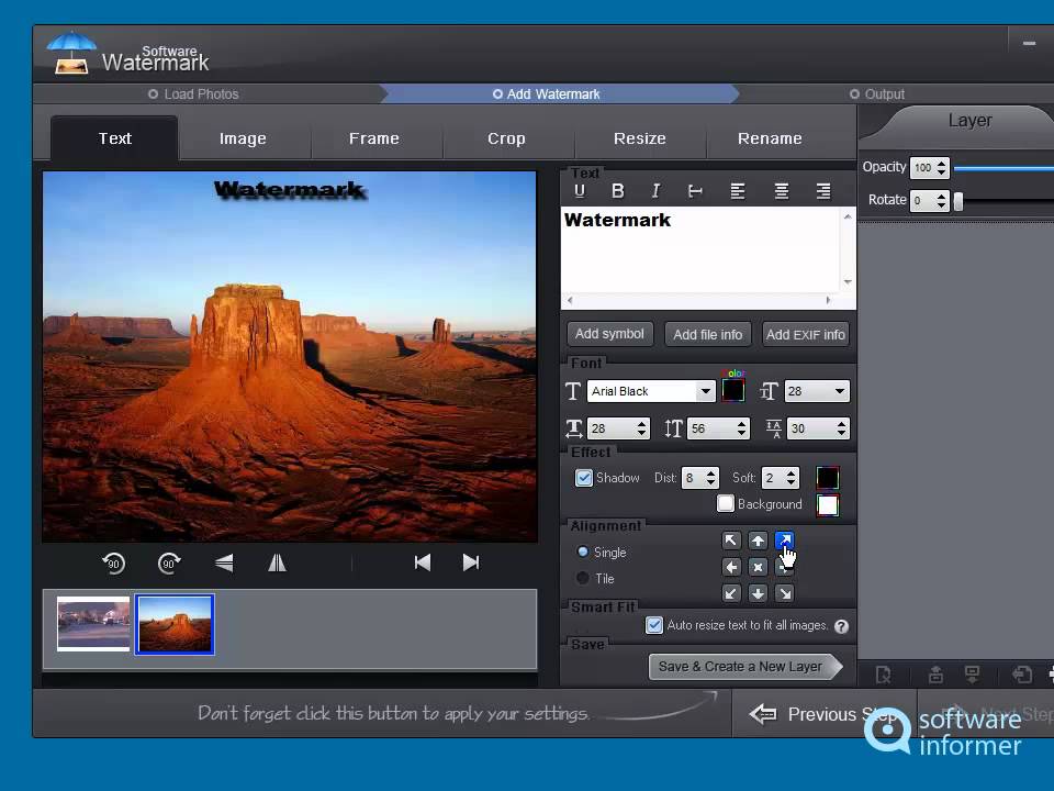 Trying out Watermark Software