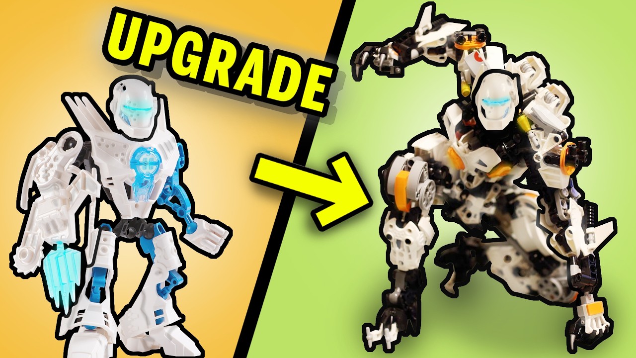 Использование деталей LEGO STORMER 10 для сборки самодельных конструкторов Bionicle