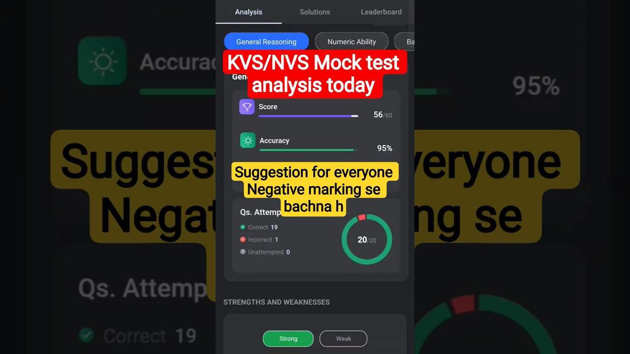 KVS/NVS mock test analysis sunday mock  paper jesa 