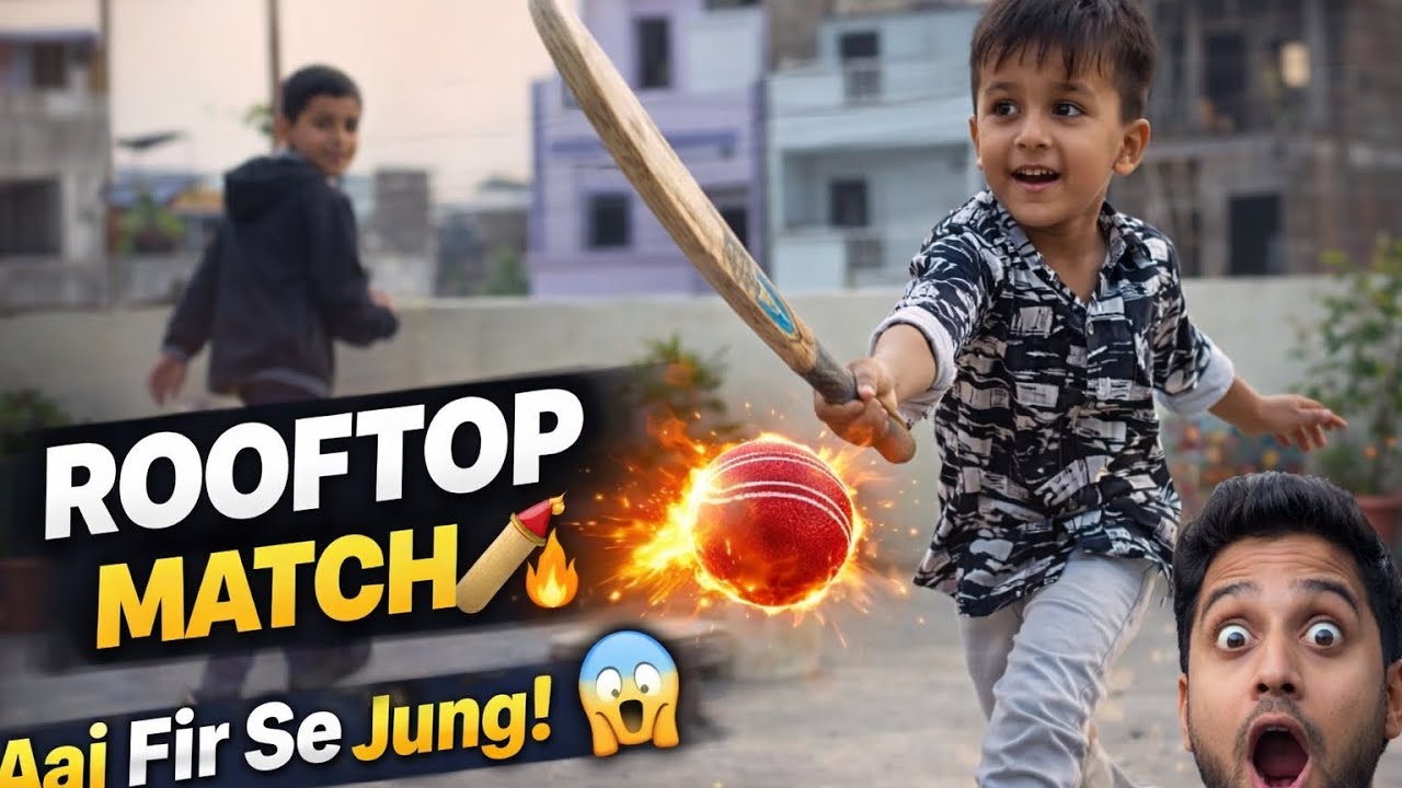 Day - 3 Rooftop Cricket Match 🏏🔥 | Aaj Fir Se Jung Ghar Ki Chat Par! 😱