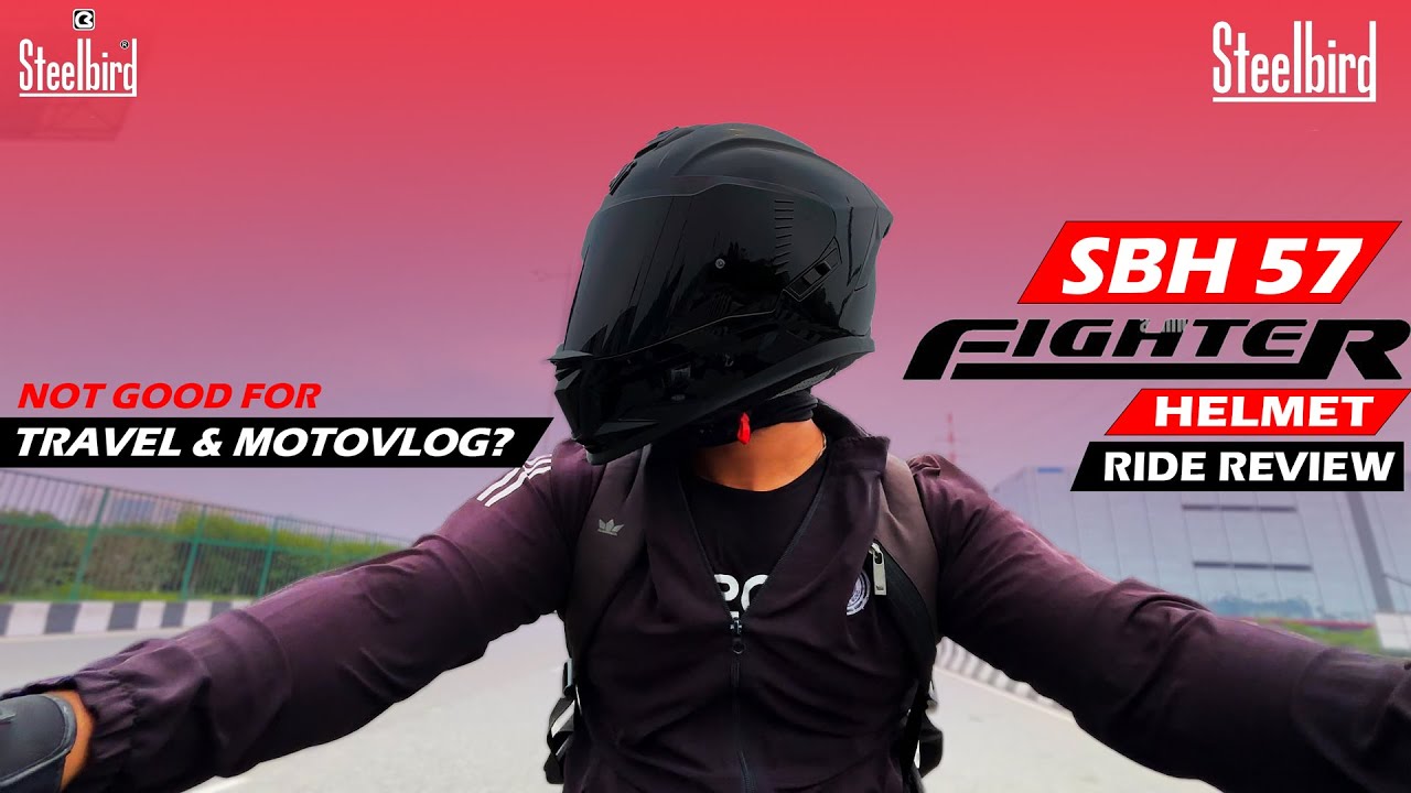 Steelbird Viral Helmet SBH 57 Fighter Helmet Ride Review😍 Not Good for Motovlog & Travel| SBA 20 7