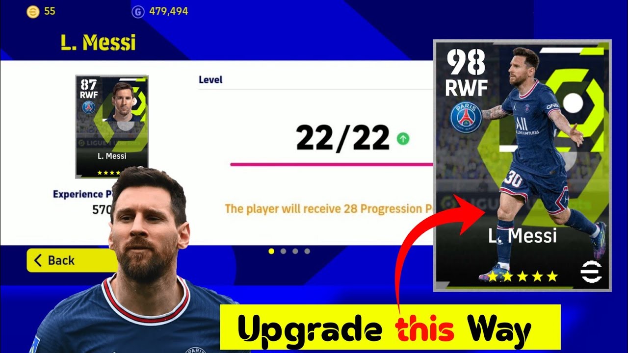 Messi Max Rating Pes 2022 | Messi Max Level | eFootball 2022 Mobile