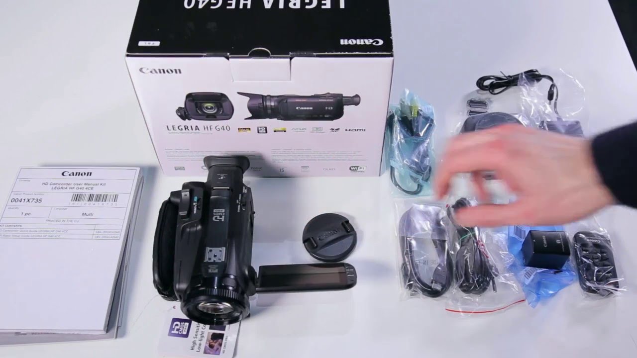 Canon HF G40 kicsomagol&aacute;s / unpacking, hands-on