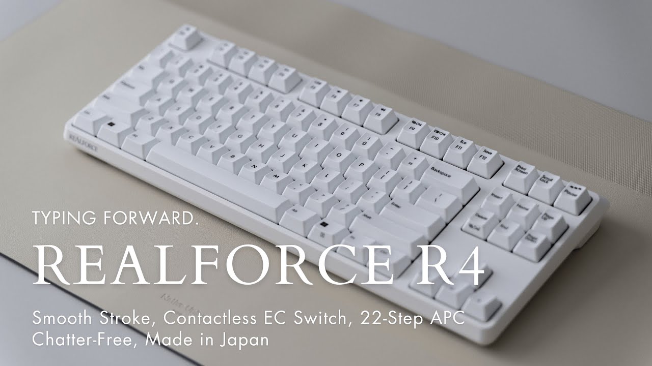 REALFORCE R4 レビュー｜4年ぶりに刷新された最新モデル、近接センサー＆マウス機能搭載、APCは22段階調整が可能に