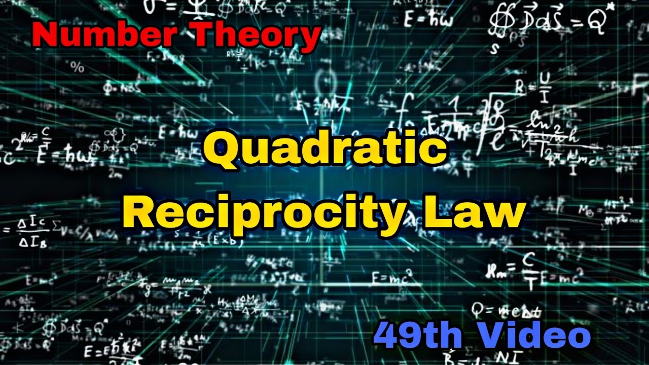 Quadratic Reciprocity law | By Gauss Lemma | 49th Video