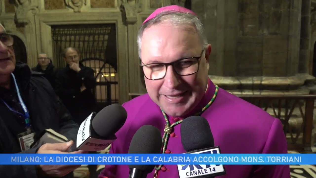 MILANO: LA DIOCESI DI CROTONE E LA CALABRIA ACCOLGONO MONS. TORRIANI