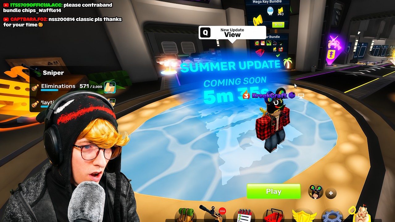 KreekCraft Reacts to Roblox Rivals SUMMER UPDATE..