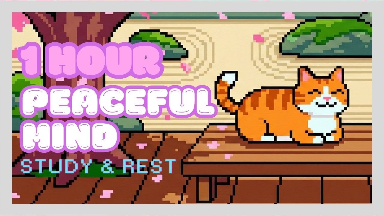 Japanese Lofi & Chill 🌸 Anime Background Music to Study, Relax, Sleep (Cat in Zen Garden)