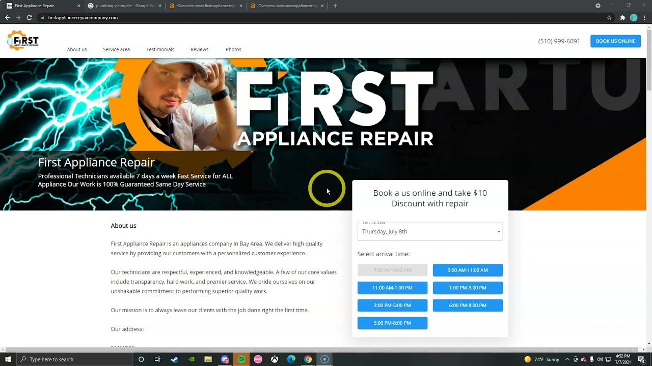FIRST APPLIANCE REPAIR, appliance repair fremont
