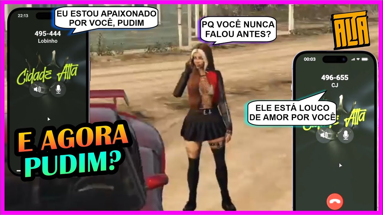 PUDIM E CJ EM CRISE POR CIÚMES DO LOBINHO | CDA - GTA-RP