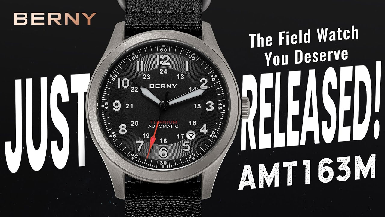 BERNY Best Titanium Field Watch&ndash;High-Performance Automatic,Easy-Read&Durable for Outdoor Adventures!
