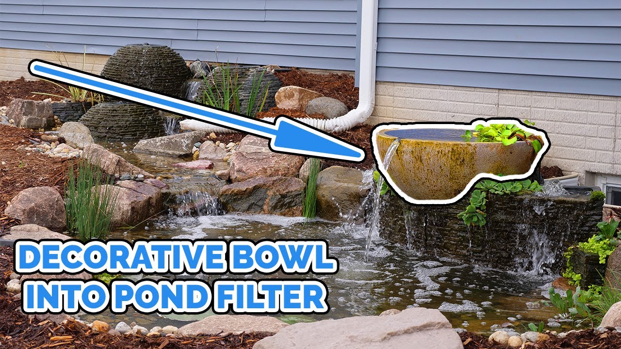 Converting A Decorative Fountain Into A Pond Filter