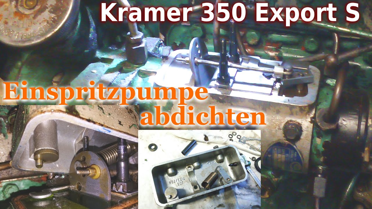 Einspritzpumpe abdichten - Kramer 350 Export S
