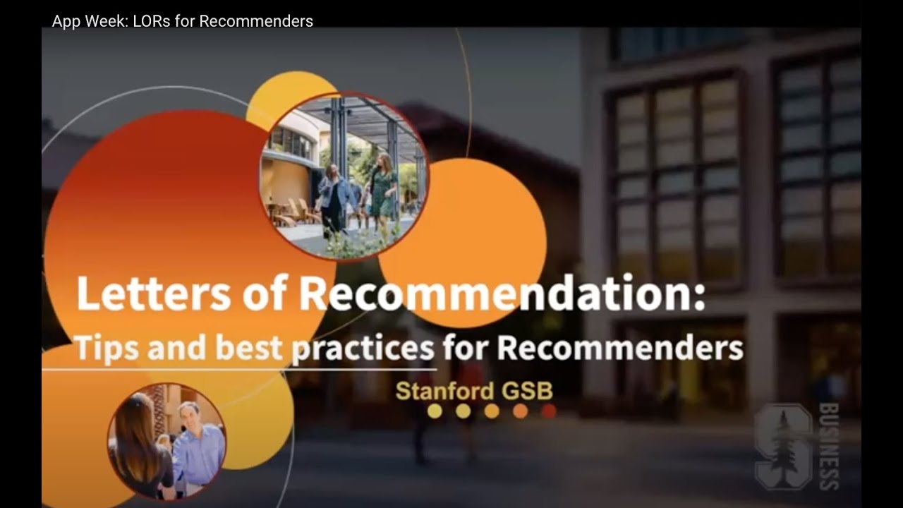 App Week: LORs for Recommenders