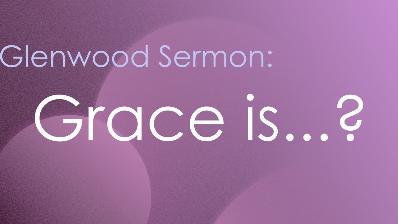 Grace is Given not Earned